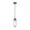 Z-Lite Arden Pendant, 1-Light, 4.5 In.W x 12 In.H, Matte Black/Clear 651P-MB - alternate 3